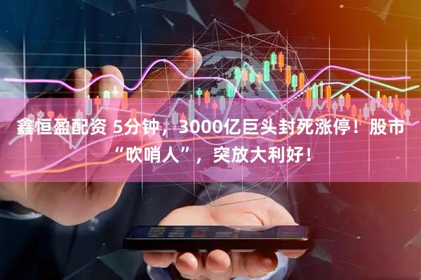 鑫恒盈配资 5分钟，3000亿巨头封死涨停！股市“吹哨人”，突放大利好！
