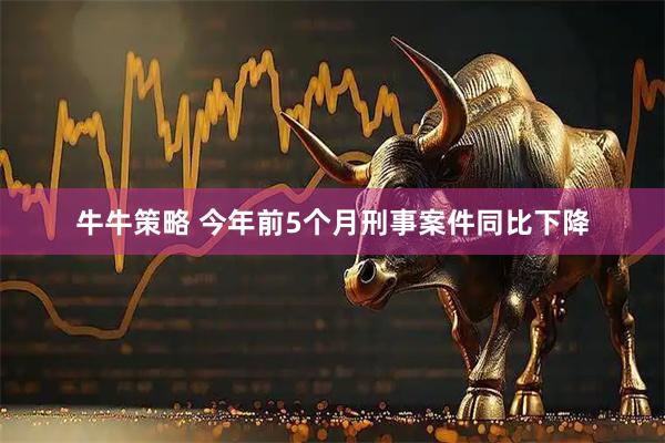 牛牛策略 今年前5个月刑事案件同比下降